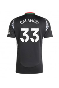Arsenal Riccardo Calafiori #33 Fotballdrakt Borte Klær 2024-25 Korte ermer
